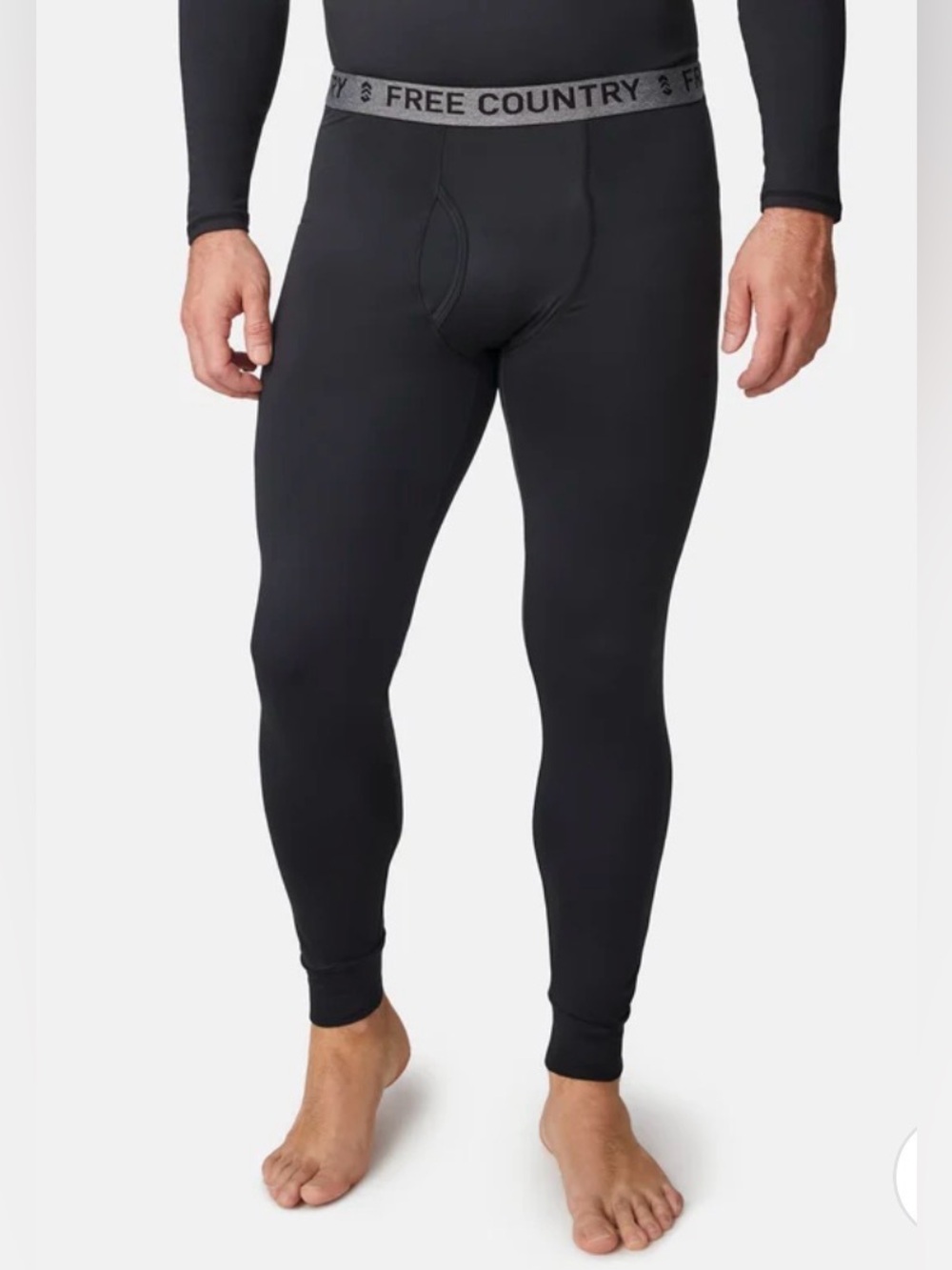 Free Country Men’s Black Thermal Base Layer - XL